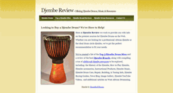 Desktop Screenshot of djembereview.com